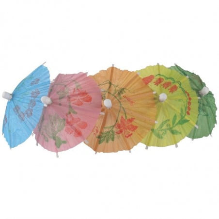 Parasol En Papier De Différentes Couleurs - Lot De 144 - Fiesta - Fourniresto