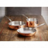 Flared Copper 3 Layer Induction Saute Pan Ø 200 mm - Vogue - Fourniresto