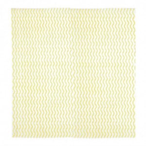 Yellow Non-Woven Cloth Roll of 100 - Jantex - Fourniresto