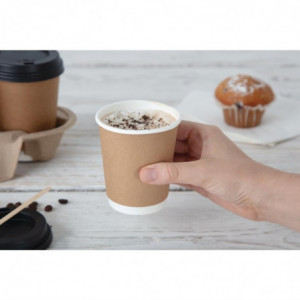 Black Lids for 225ml Cups - Pack of 1000 - Fiesta - Fourniresto