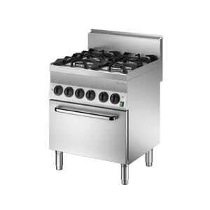 Fourneau 4 Feux mit Elektro-Backofen GN1/1 Serie 650 - Bartscher