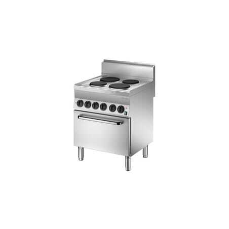 Four-burner stove with electric oven GN1/1 Series 650