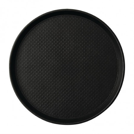 Plateau Antidérapant Noir Blackline Rond Ø 310mm - Roltex - Fourniresto