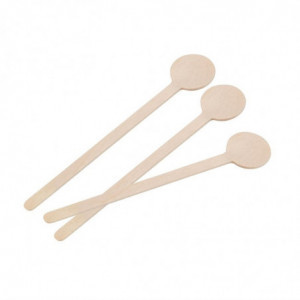 Biodegradable Wooden Cocktail Stirrers 200mm - Pack of 100 - Fiesta Green - Fourniresto