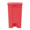 Kitchen Pedal Bin Red 87L - Jantex - Fourniresto