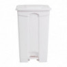 White 87L Pedal Kitchen Bin - Jantex - Fourniresto