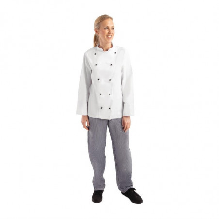 Unisex Kochjacke Chicago Langarm Weiß Größe M - Whites Chefs Clothing - Fourniresto