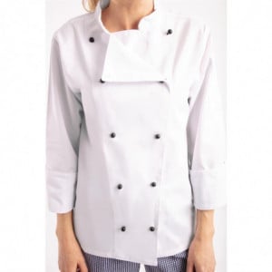 Veste De Cuisine Mixte Chicago Manches Longues Blanche Taille Xl - Whites Chefs Clothing - Fourniresto