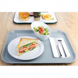 Plastic Gray Fast Food Tray - Olympia KRISTALLON - Fourniresto