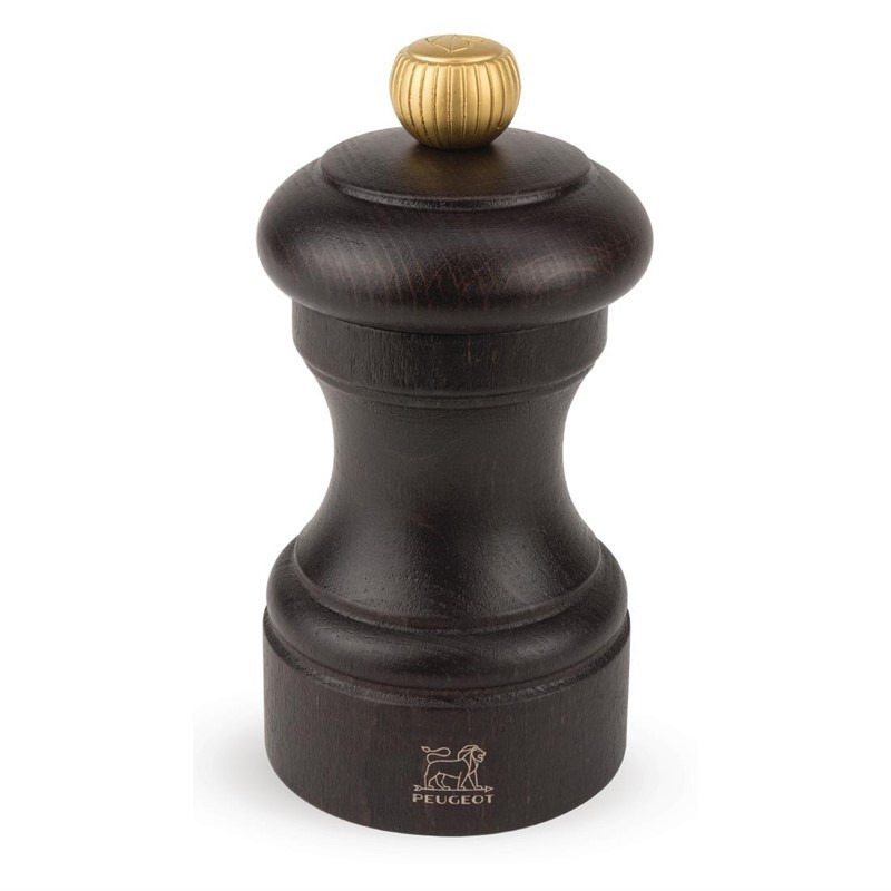 Peugeot Bistro Dark Brown 100 mm Pepper Mill - Fourniresto