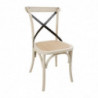 Oak Sand Chair with Crossed Backrest - Set of 2 - Bolero - Fourniresto