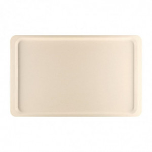 Polyester GN1/2 325x265mm Beige Service Tray - Roltex - Fourniresto