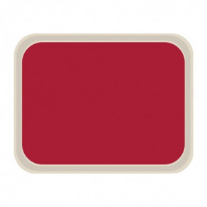 Standard Polyester Service Tray 470x360mm Red - Roltex - Fourniresto