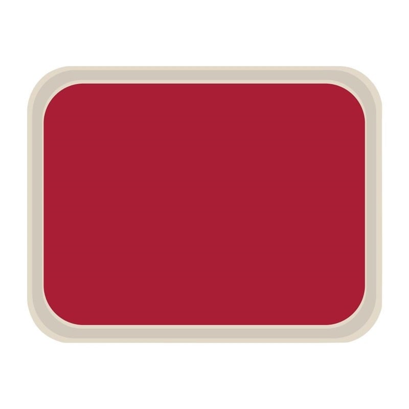 Plateau de Service en Polyester Standard 470x360mm Rouge - Roltex - Fourniresto