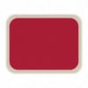 Plateau de Service en Polyester Standard 470x360mm Rouge - Roltex - Fourniresto