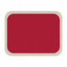 Standard-Serviertablett aus Polyester 470x360mm Rot - Roltex - Fourniresto