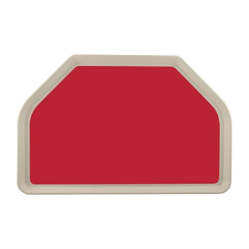 Servierplatte aus trapezförmigem Polyester GN 500x325mm Rot - Roltex - Fourniresto