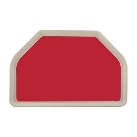 Plateau de Service en Polyester Trapèze GN 500x325mm Rouge - Roltex - Fourniresto