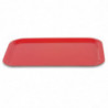 Plateau de Service en Polyester Trapèze GN 500x325mm Rouge - Roltex - Fourniresto