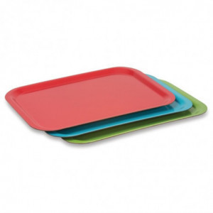 Tray in Trapezoid Polyester GN 500x325mm Red - Roltex - Fourniresto