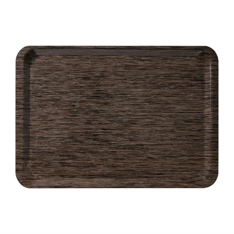 Melamine Euronorm 530x370mm Service Tray Wenge - Roltex - Fourniresto