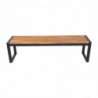 Industrial Steel and Acacia Benches 160 cm - Set of 2 - Bolero - Fourniresto