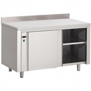 Wärmeschrank aus Edelstahl mit Rückwand - B 2000 x T 700mm - Gastro M