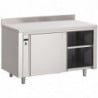 Stainless Steel Heated Cabinet with Backsplash - L 2000 x D 700mm - Gastro M