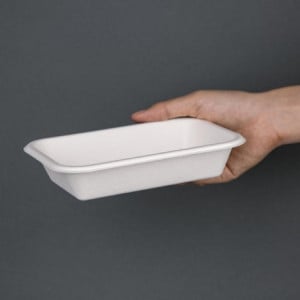 Kompostierbare Bagasse-Schalen 180mm - Packung mit 50 - Fiesta Green