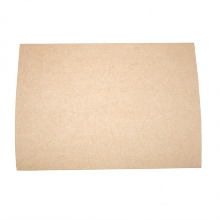 Unbleached Compostable Greaseproof Paper - W 380 x L 275mm - Pack of 500 - Vegware