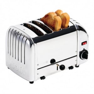 4-Slice Stainless Steel Toaster - 130 Slices/h - Dualit