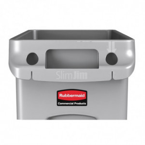 Grauer Slim Jim-Behälter - 87L - Rubbermaid