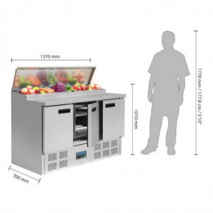 Kühlvorbereitungstheke für Pizzen und Salate Serie G - 390L Polar - Fourniresto