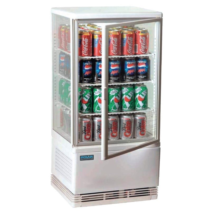 Weiße Kühlvitrine Serie C - 68 L - Polar Weiße Kühlvitrine Serie C - 68 L - Polar