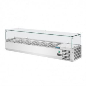 Refrigerated Display Case with 5X GN 1/3 and 1X GN 1/2 Ingredients - G Series - Polar - Fourniresto