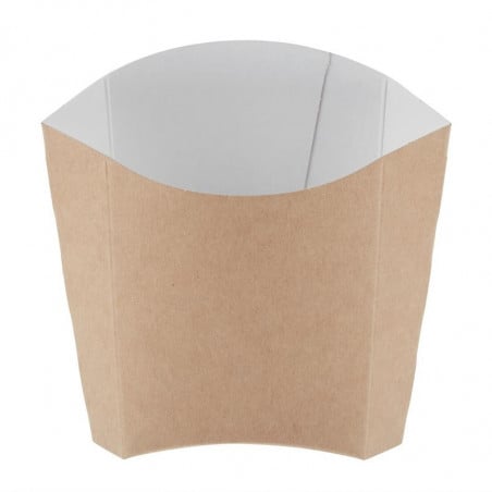 Etuis à frites moyens kraft compostables - Lot  de 1000 - Colpac - Fourniresto