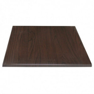 Plateau de Table Carré Marron Foncé - 600 mm - Bolero