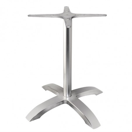 Pied De Table Base 4 Branches en Aluminium Brossé - Bolero