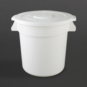 White Round Container 76L - Vogue - Fourniresto