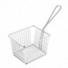 Large Square Presentation Basket With Long Stainless Steel Handle - Olympia - Fourniresto