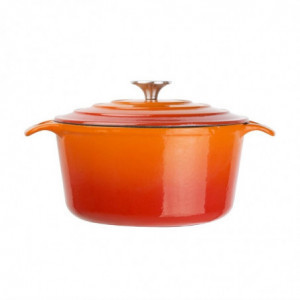 Large Round Orange Dutch Oven - 4L - Vogue