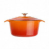 Large Round Orange Dutch Oven - 4L - Vogue