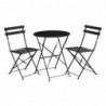 Steel Terrace Table - Black - Bolero - Fourniresto