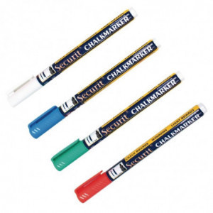 Assortment of liquid chalk markers - Set of 4 - Securit - Fourniresto