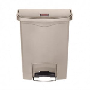 Mülleimer mit Frontpedal Slim Jim Beige - 30L - Rubbermaid