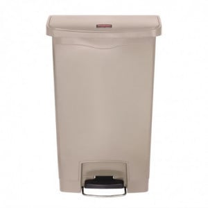 Poubelle À Pédale Frontale Slim Jim Beige - 50L - Rubbermaid