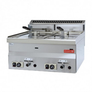 Gas Fryer - 2 x 8L - Gastro M