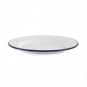 Assiette plate en acier émaillé 245mm - Lot de 6 - Olympia - Fourniresto