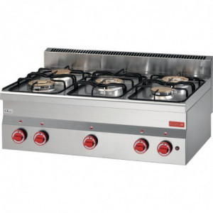 Gasherd zum Aufstellen 5 Flammen 600 - Gastro M