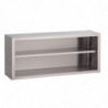 Open Wall-mounted Stainless Steel Cabinet - W 2000 x D 400mm - Gastro M